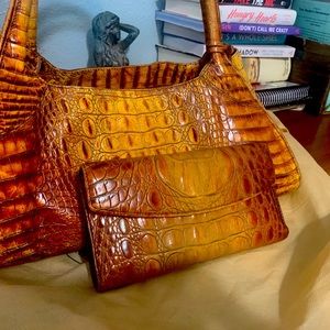 Brahmin alligator purse and wallet, gently used